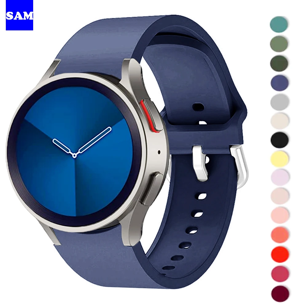 

Sport Strap For Samsung Galaxy Watch 5/5 pro/4 44mm 40mm 45mm Silicone smart Official Bracelet Galaxy 4 classic 46mm 42mm Band