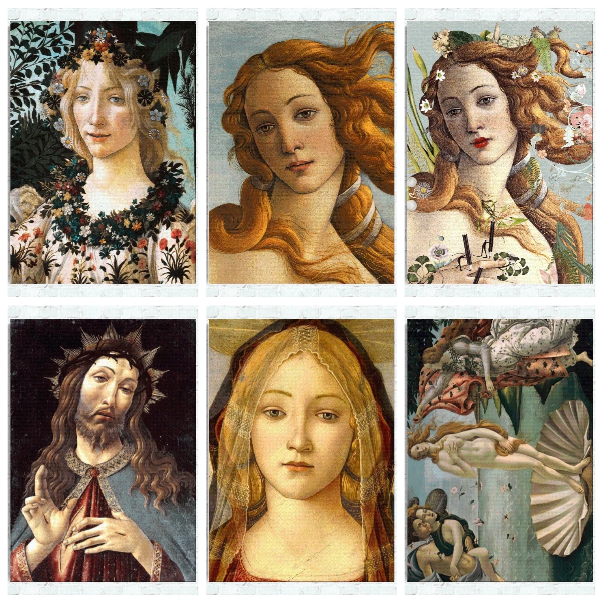 Kit de pintura al óleo por números sin marco, arte de Sandro Botticelli, Venus, imágenes DIY por números, decoración del hogar, regalos navideños, cumpleaños, 1 ud.
