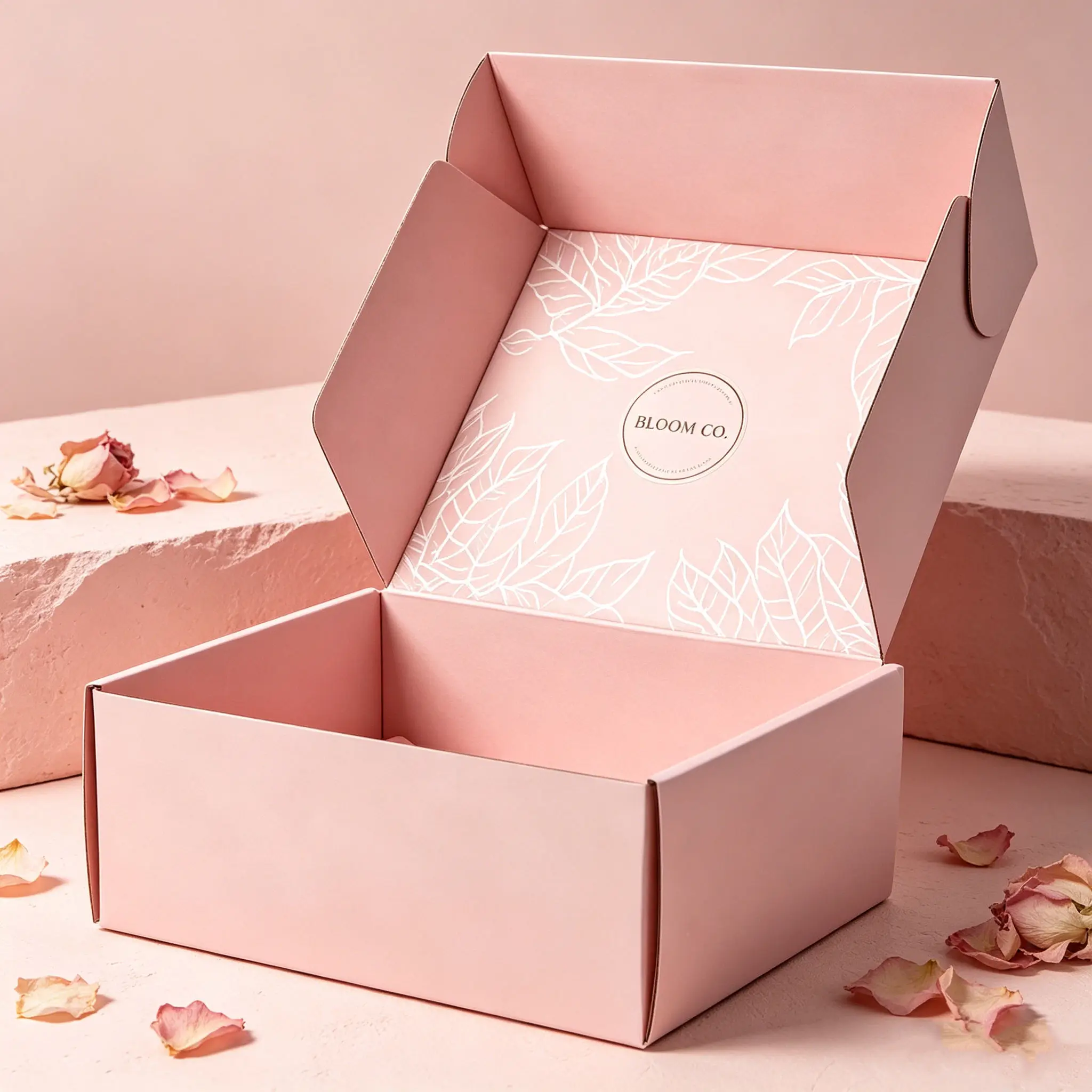 Custom Printed Logo Airplane Shipping Box, Kraft & Black Paper Gift Box Luxury Packaging for Cosmetic Wedding Party Supplies
