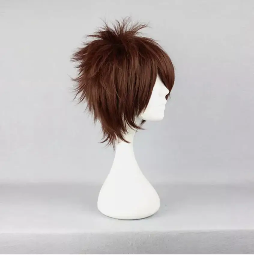 Short Cosplay Wig Party Wigs Full Synthetic Anime Hair Resistant 30cm/11.8