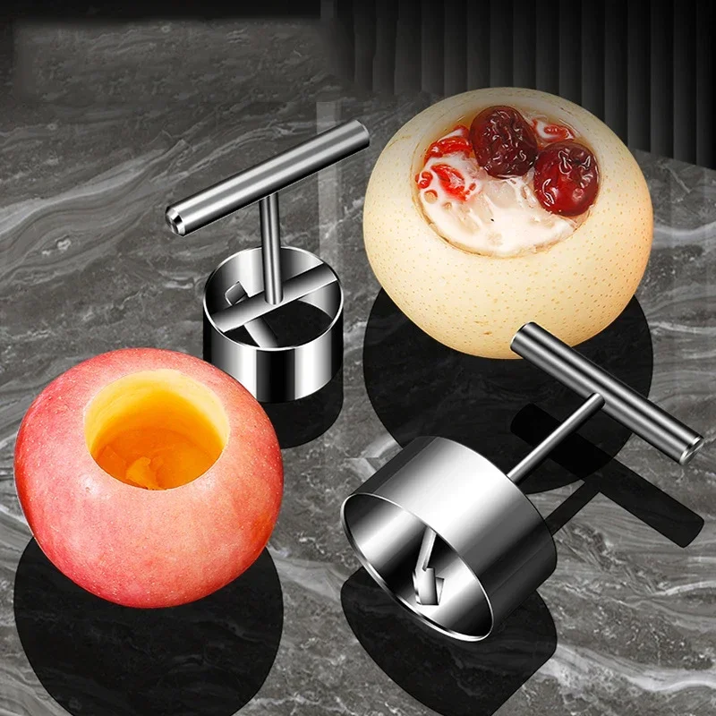Fruit Core Digger Apple Pear Core Coring Cutter Stainless Steel Fruit Core Pitter Remover Separator for Kitchen Accessories - view 3