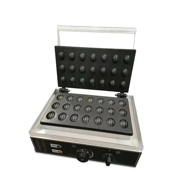 Commercial 220V 110V Crisp Waffle Making Machine 21 Holes Chestnut Shaped Waffleballs Maker Kitchen Use