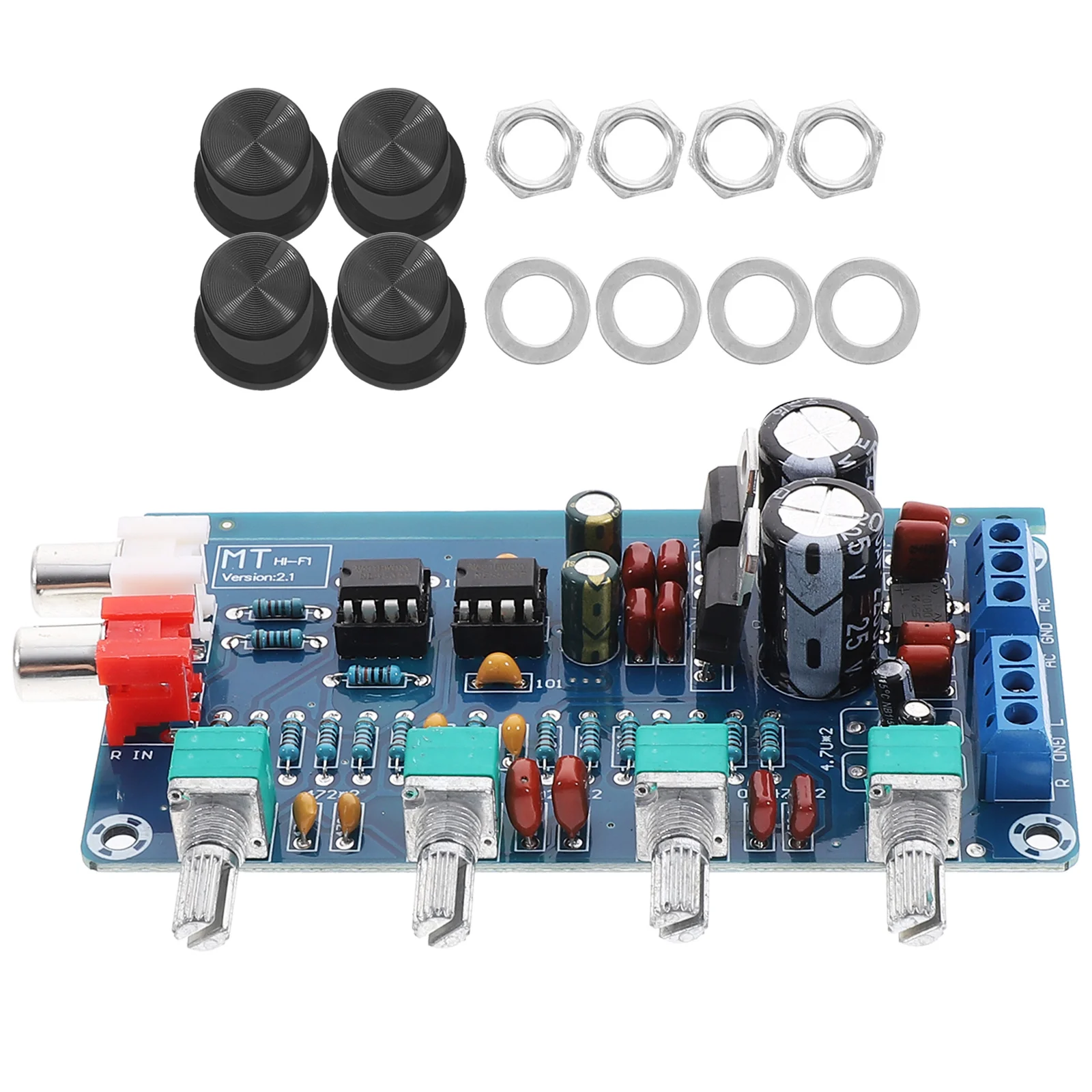 لوحة خلاط الصوت وحدة رقمية التحكم في نغمة Preamp عالية الحجم ومنخفضة متعددة الوظائف مكبر صوت للاستوديو #5