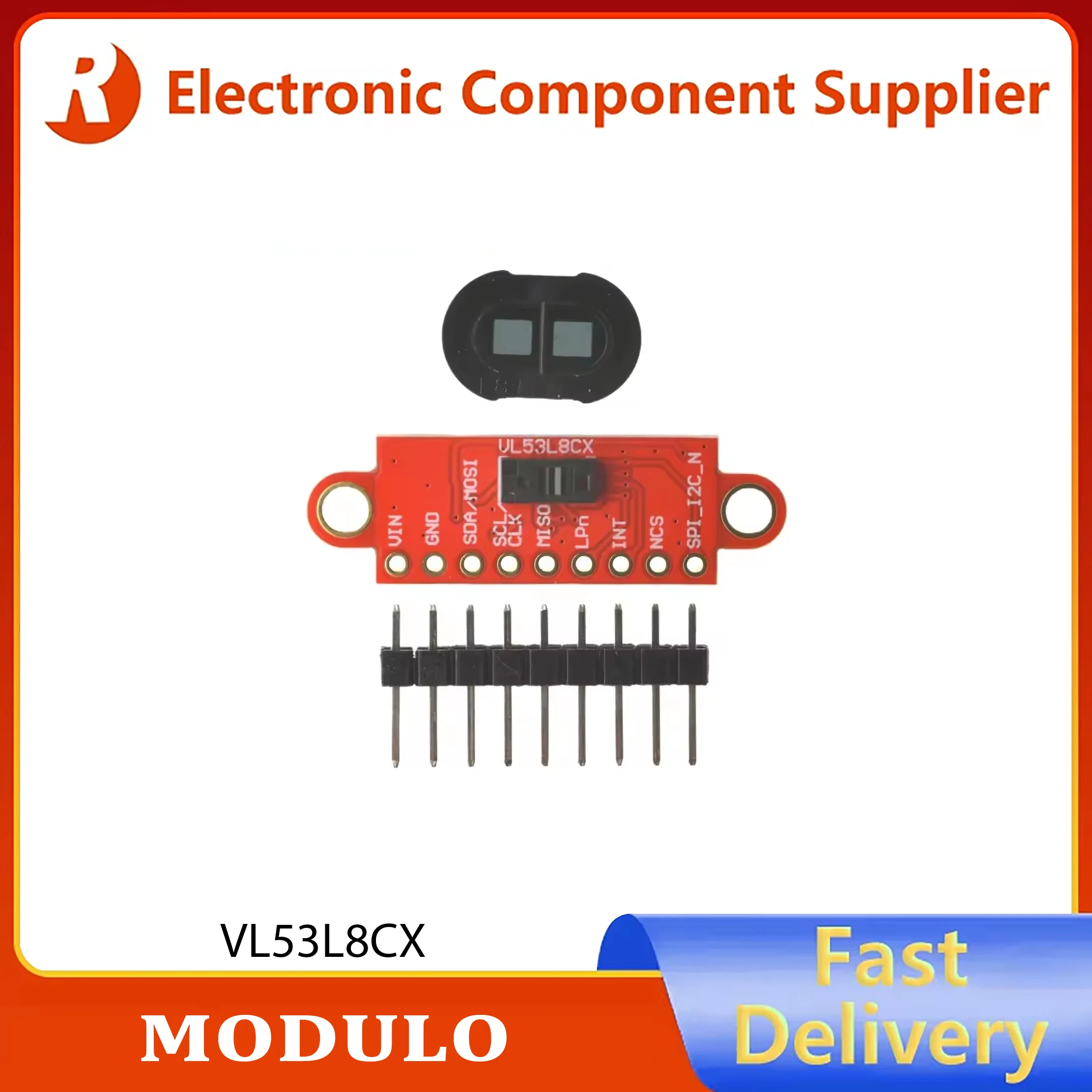 1pcs VL53L8 Laser Ranging Module VL53L8CX 8x8 Multi-area TOF Time-of-flight Ranging Sensor in stock