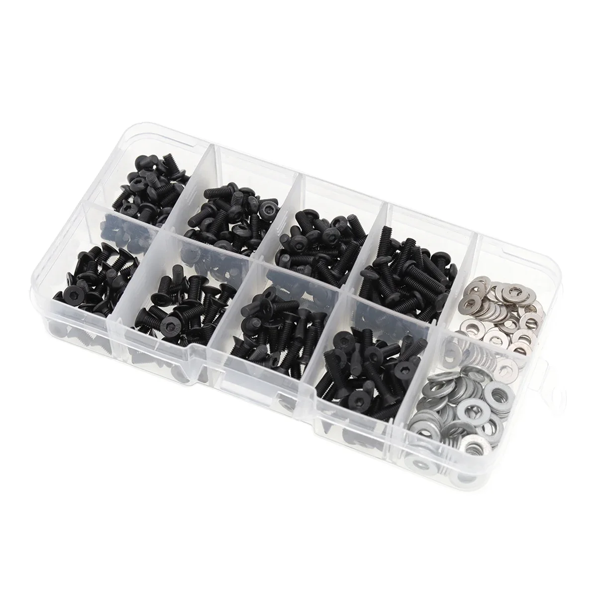 180/340PCS Zestaw śrub RC do łączników śrub 1/8 1/10 Axial Traxxas Redcat HSP HPI Arrma Losi Scale Auto M3 M4 Bolt Washer Hardware Fastener