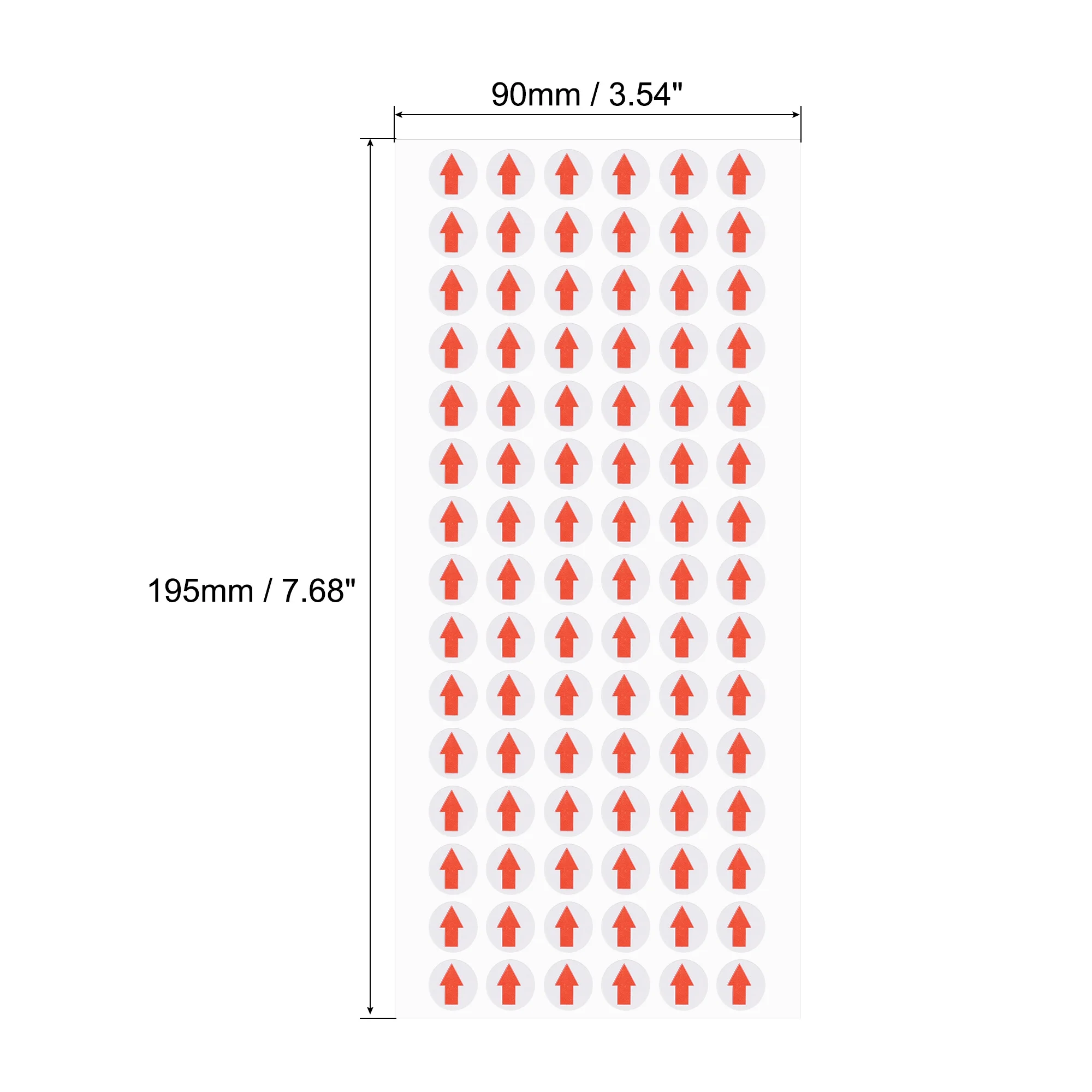 2000/4000/6000Pcs Adhesive Labels 10mm Red Arrow Self Adhesive Stickers Office School Supplies Labels Marker for Industry Items