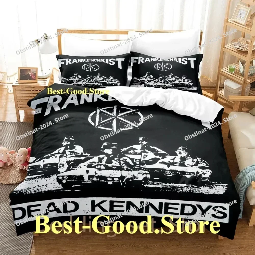 2025 Dead Kennedys 3D Printing Comforter Bedding Set,Duvet Cover Bed Set Quilt Cover Pillowcase,King Queen Size Bedding Set Kid