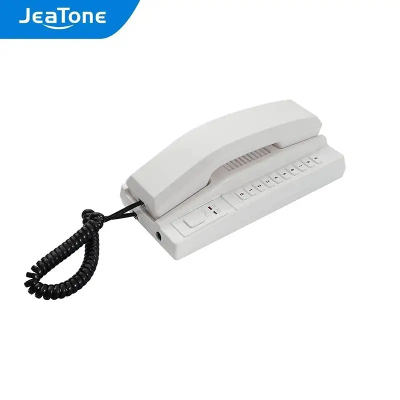 JeaTone New 2.4GHz Wireless Recharged Audio Door Phone Intercom System Secure Interphone Handsets for home, warehouse, office