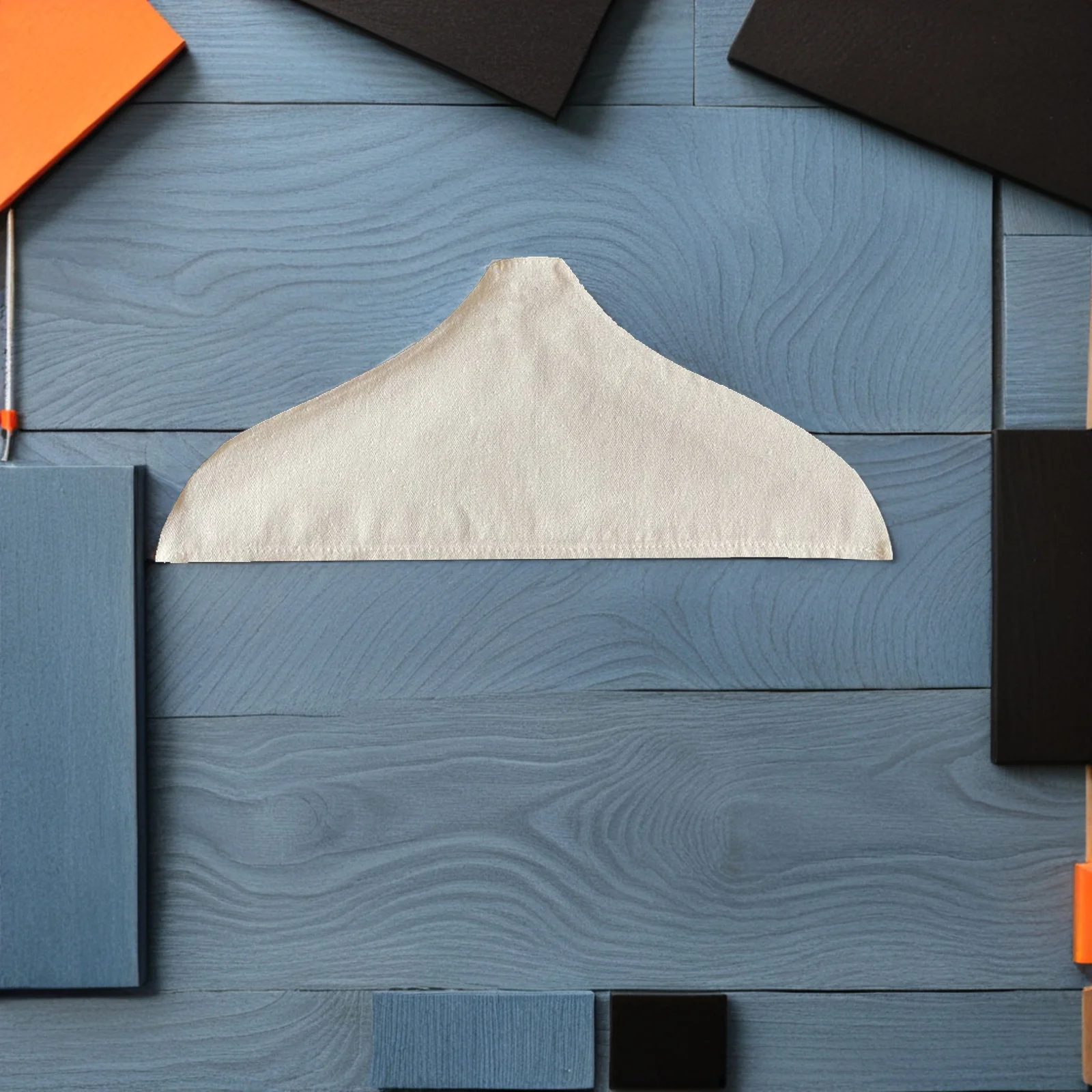 

3pcs Black Hanger Cover Clothing Hangers Anti Blouse Dust Proof Reusable Cotton Linen Closet Wooden Dress Hangers Jeans Evening