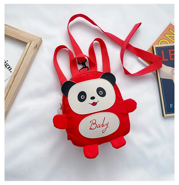 Anti-lost Children\'s Backpack Cute Cartoon Animal Panda Frog Backpack With Traction Rope Baby Child Safety Strap Walker Strap