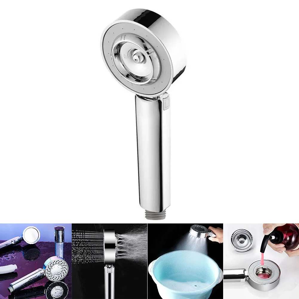 Hand Shower Head Shower Head Showerheads Bathroom Double-sided Dual Function Round Shower Accessories Shower Head