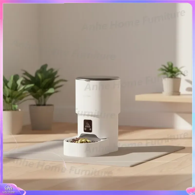 WiFi Smart Pet Feeder Automatic Dog Cat Food Dispenser with Camera Voice Recorder Programmable Timer App Control Large