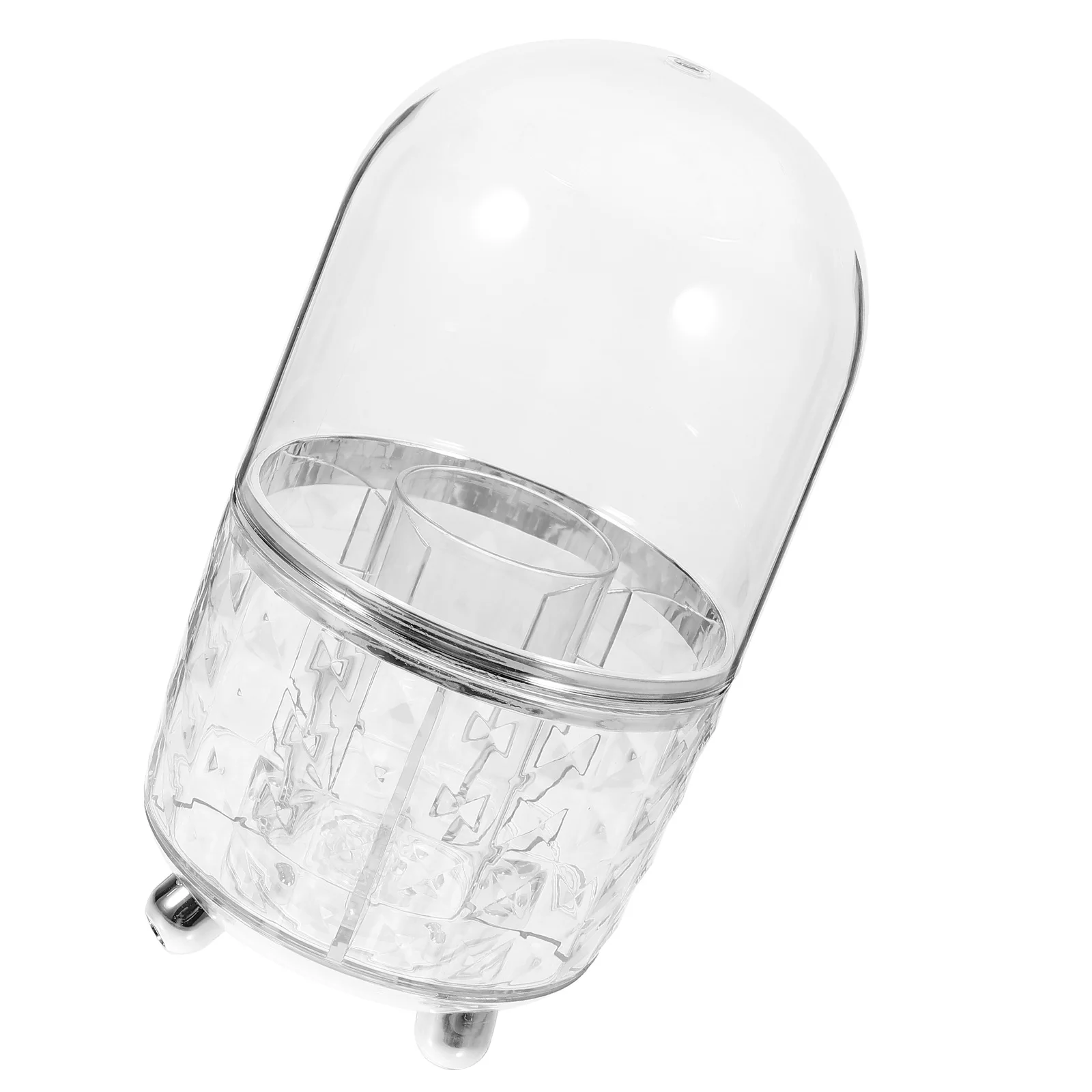 

Rotating Pencil Case Transparent Desk ganizer Stationery Storage Large Capacity Compact Design Makeup Brush Holder Files Folder