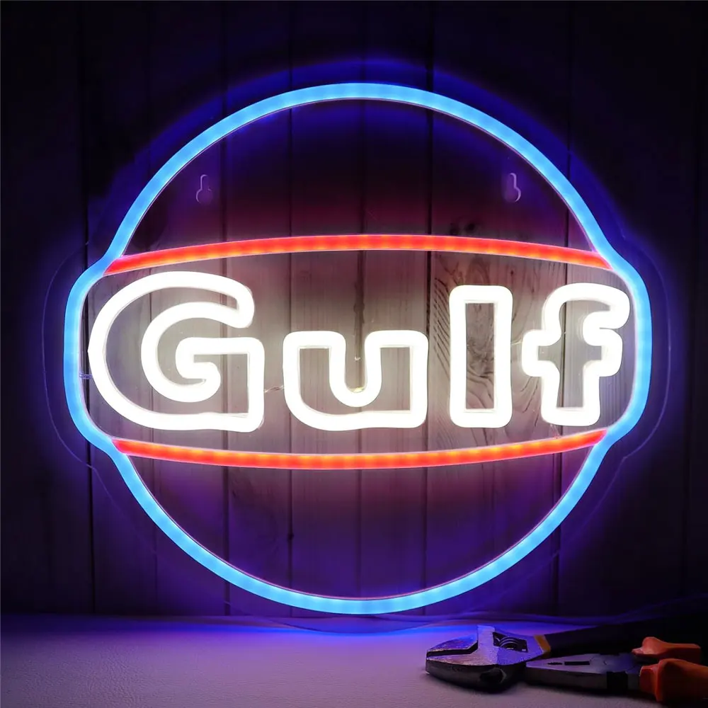 1Pc Unique Auto Repair Neon Sign Vibrant LED Garage Light Wall Art for Auto Repair Shop and Garage Decor USB Powered Gift