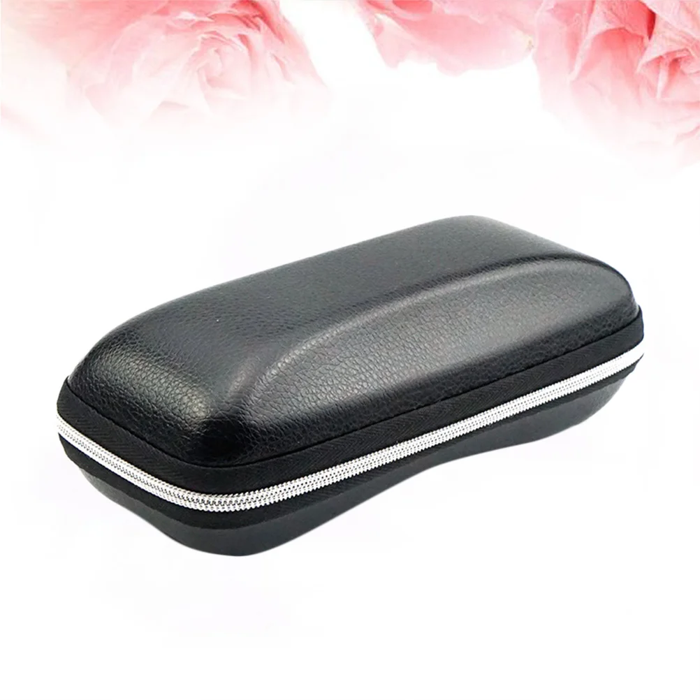 

Pu Glasses Case Anti-Collision Durable Eyeglass Protector Universal Fit For Kids Adults Sunglasses Box Zipper Portable