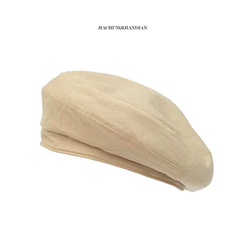 

Autumn winter Berets for Men, Women, Korean Female Girls, Travel Beret Hat with Letter Embroidery