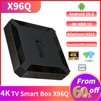 X96Q Smart TV BOX Android 10 TV BOX 4K Google YouTube 3D Video Allwinner H313 Android tv Media Player 2GB 16GB Set Top Box