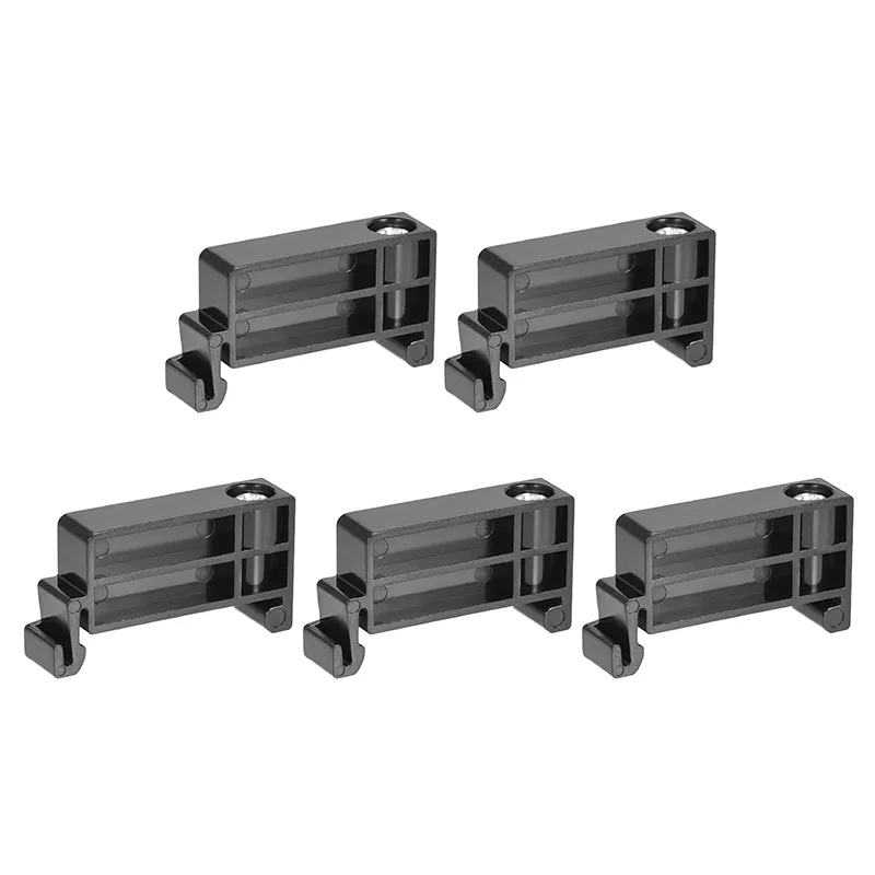 10/20pcs DIN Rail Mount Terminal Blocks End Stopper Screw Type Clamp Black TBR-F Fixed End Stop