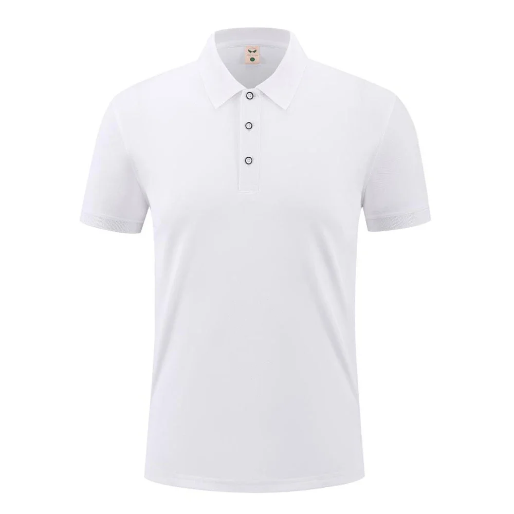 Men's premium business collar T-shirt, high-quality summer formal collar, neutral short sleeved casual T-shirt