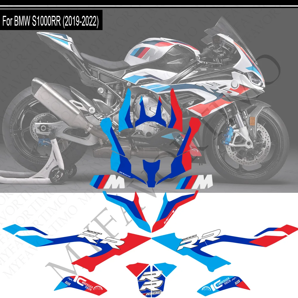 For BMW S1000RR S 1000 RR S1000 M M1000RR 2019 - 2022 Motorcycle Sticker Fairing Protector Decals Oil Fuel Tank Pad Protector