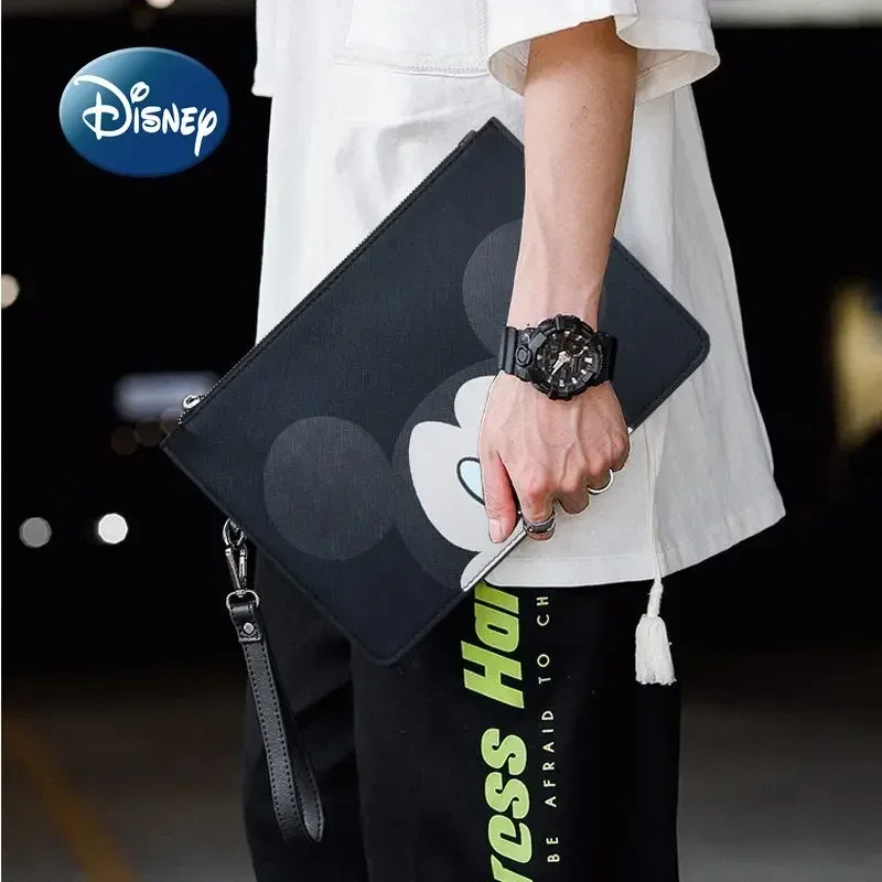 Disney Mickey New Men's Clutch Bag Cartoon Cute Women's Clutch Bag Large Capacity Fashion Trend Envelope Bag High Quality