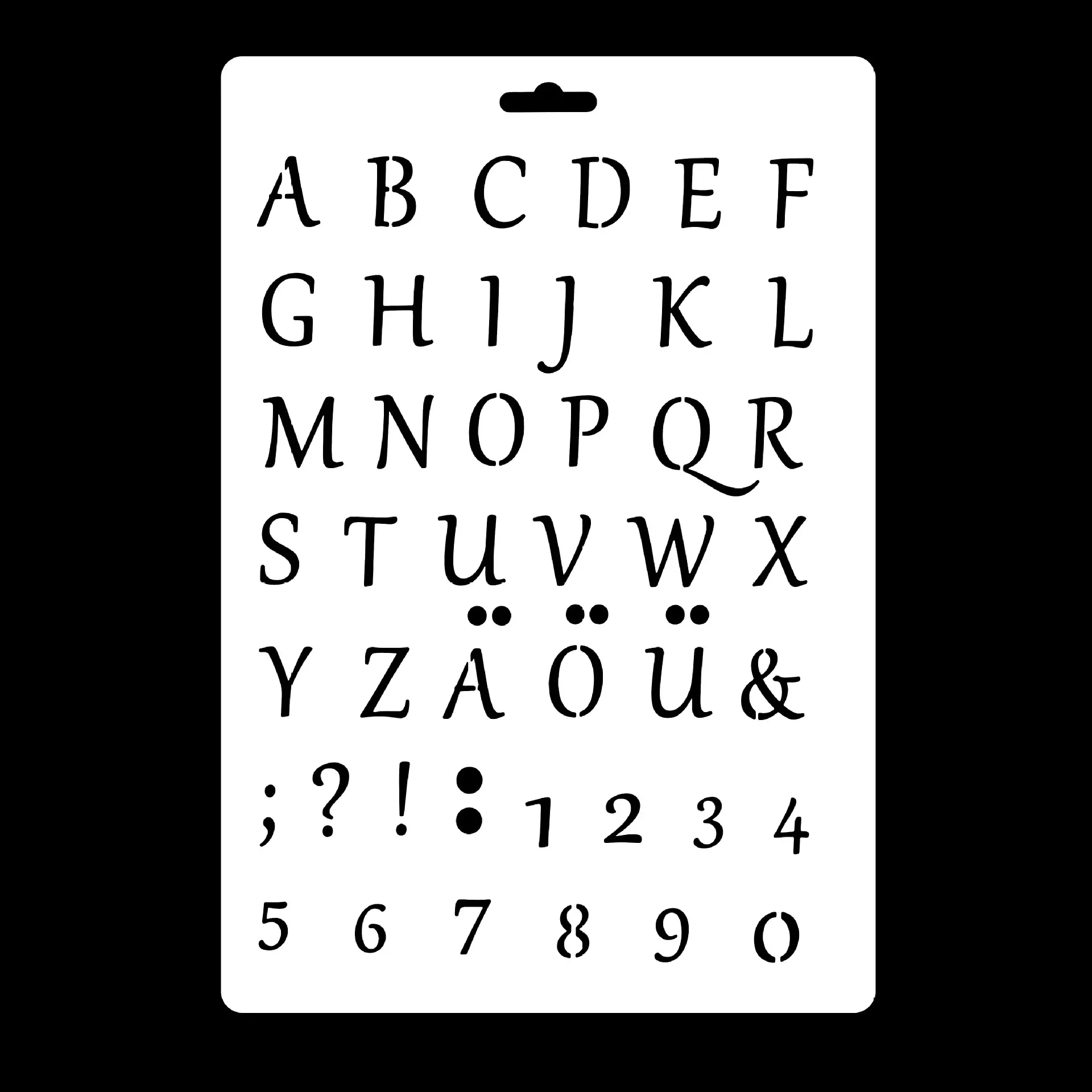 New 4Pcs/Set A4 Alphabet English Letters DIY Layering Stencils Painting Scrapbook Coloring Embossing Album Decorative Template