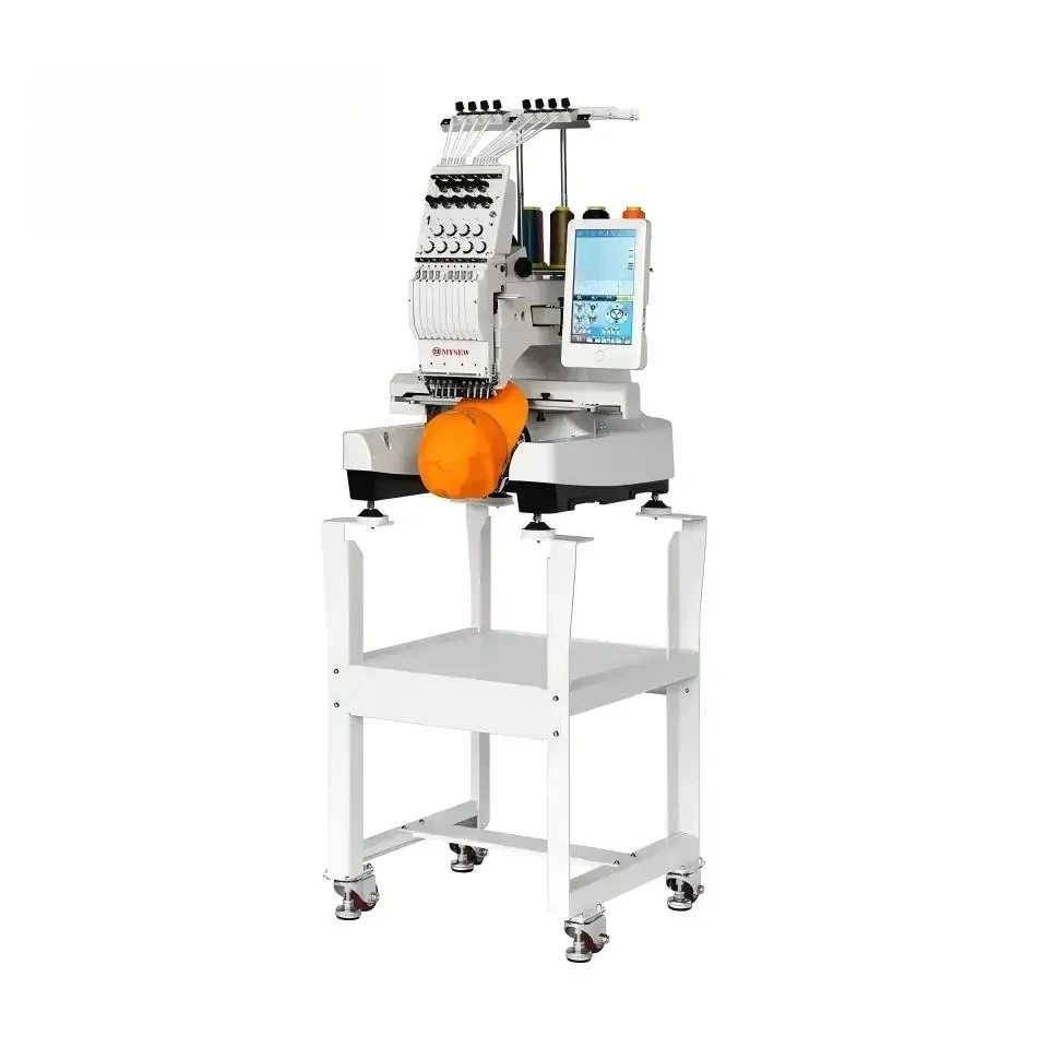 MFS800 Computerized Automatic High Speed Clothes Computer Single Head Industrial Cap Hat Computer Embroidery Making Machine