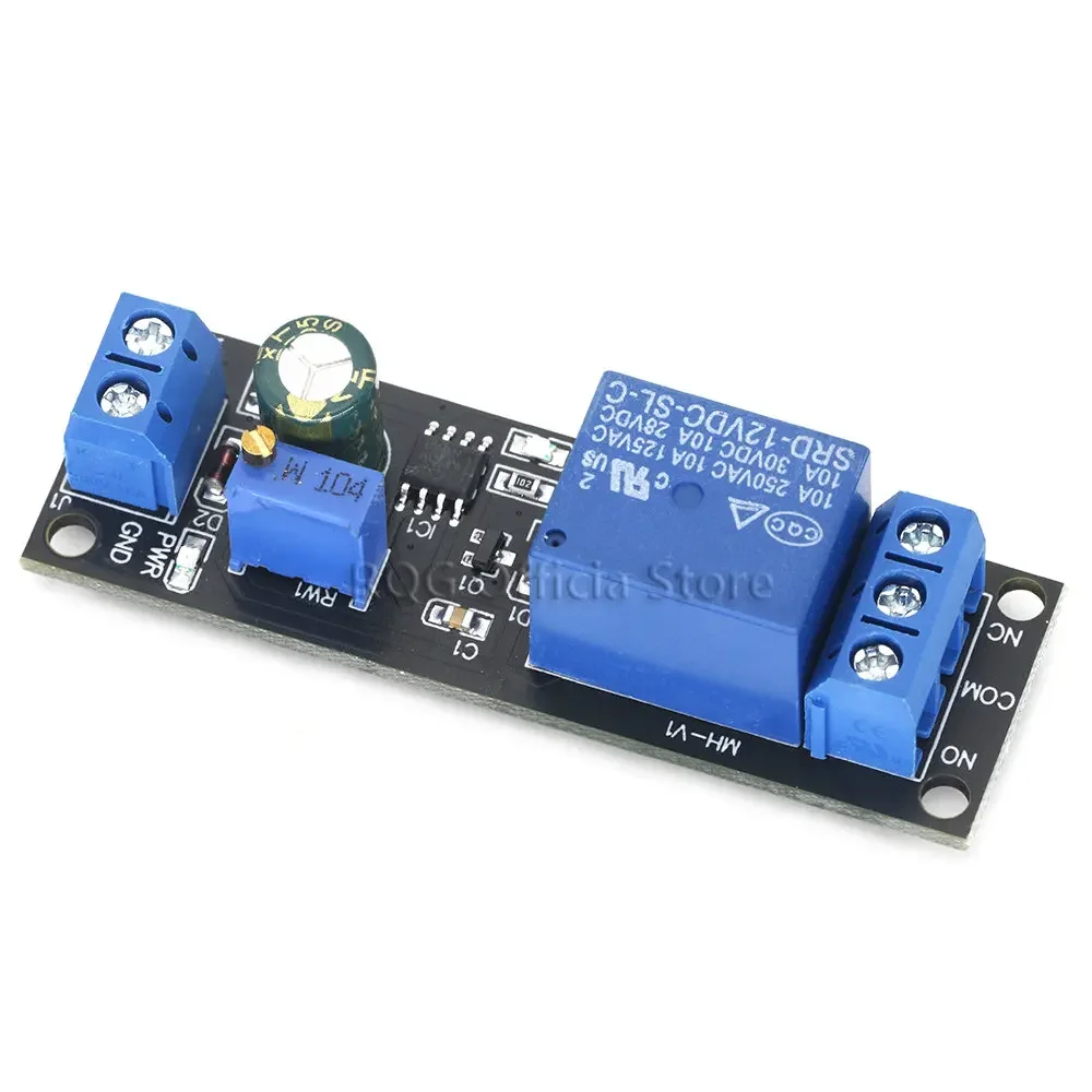 DC 12V Timer Delay Relay Shield Module NE555 Timer Switch Adjustable Controller Module 0 to 10 Second 0~10S Car Oscillator