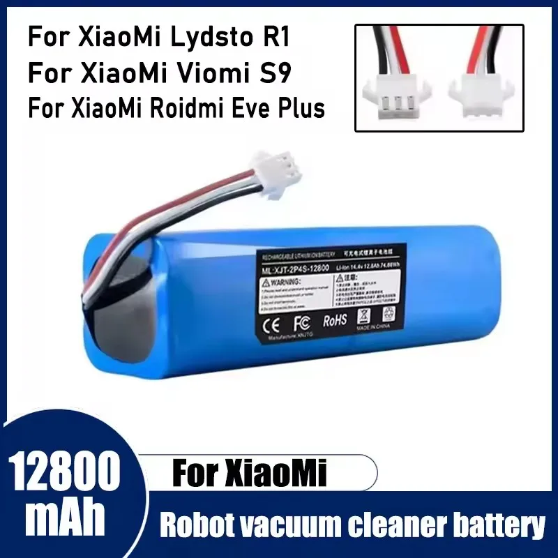 

14.8V 5200mAh H18650CH-4S2P Robot Battery For Xiaomi Lydsto R1 Pro HD-STYTJ-W03 S1 YM-S1-W03 G2 Robotic Vacuum Cleaner