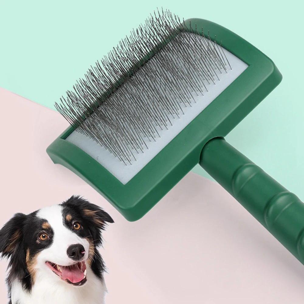 Long Pin Slicker Brush for Large Dog Matted Hair, Grooming Wire Brush for Pets Shedding Mats, Cats Deshedding and loose Hair