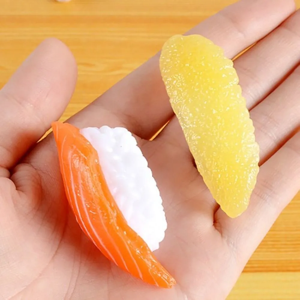 Sushi artificiel, modèle alimentaire réaliste, Simulation de Sushi, modèle de Sushi japonais, faux aliments riches réalistes, 6 pièces