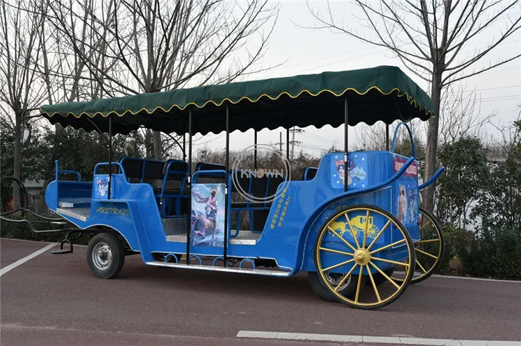 Tourist Carriage Electric Type Horse Carriage For Snic View Bus Ten Person Can Seat Customized Acpt For Whole Sale