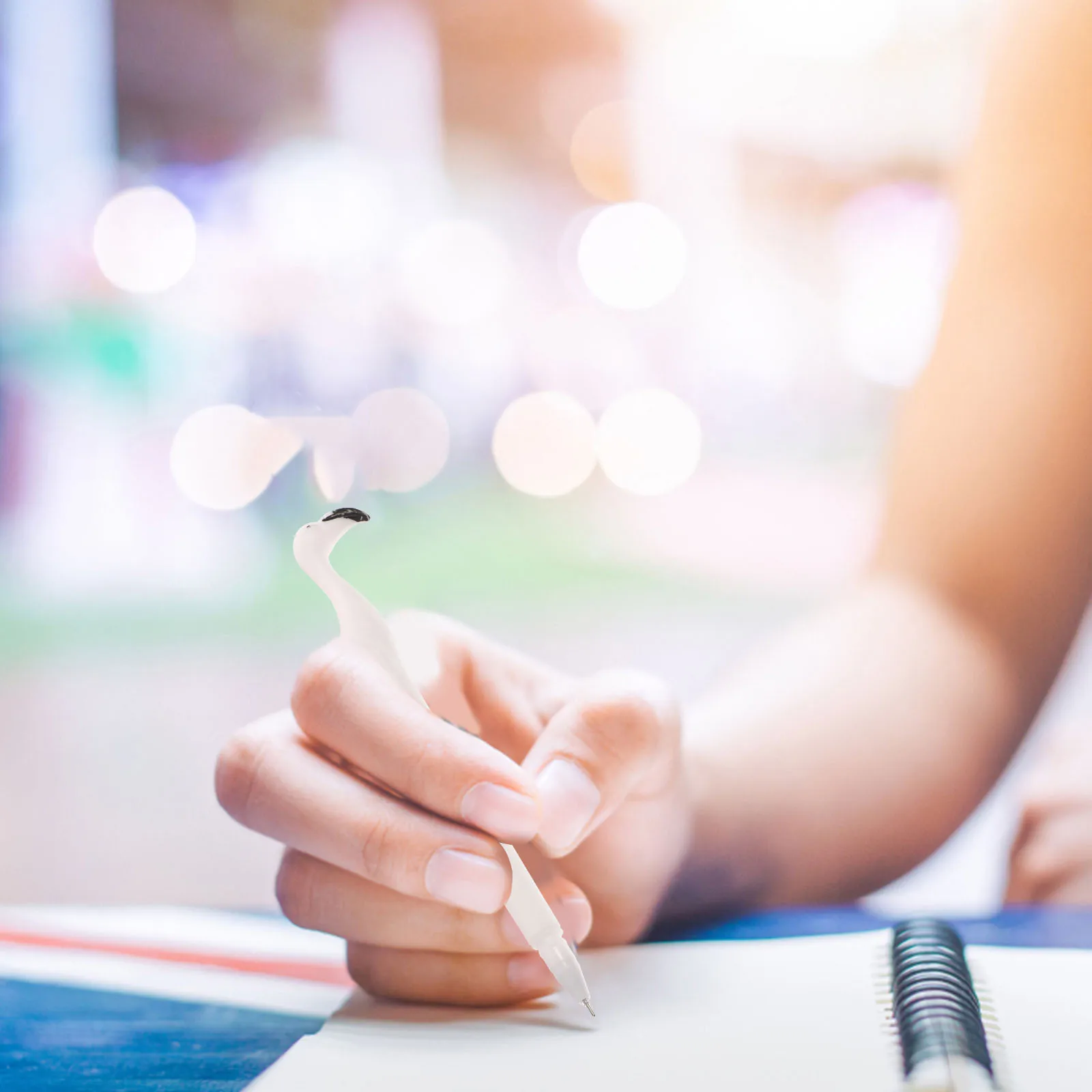 

12Pcs Flamingo Fine Tip Gel Pens Large Capacity Sign Pens for School Students Office Cartoon Writing Gift Flamingo Pen