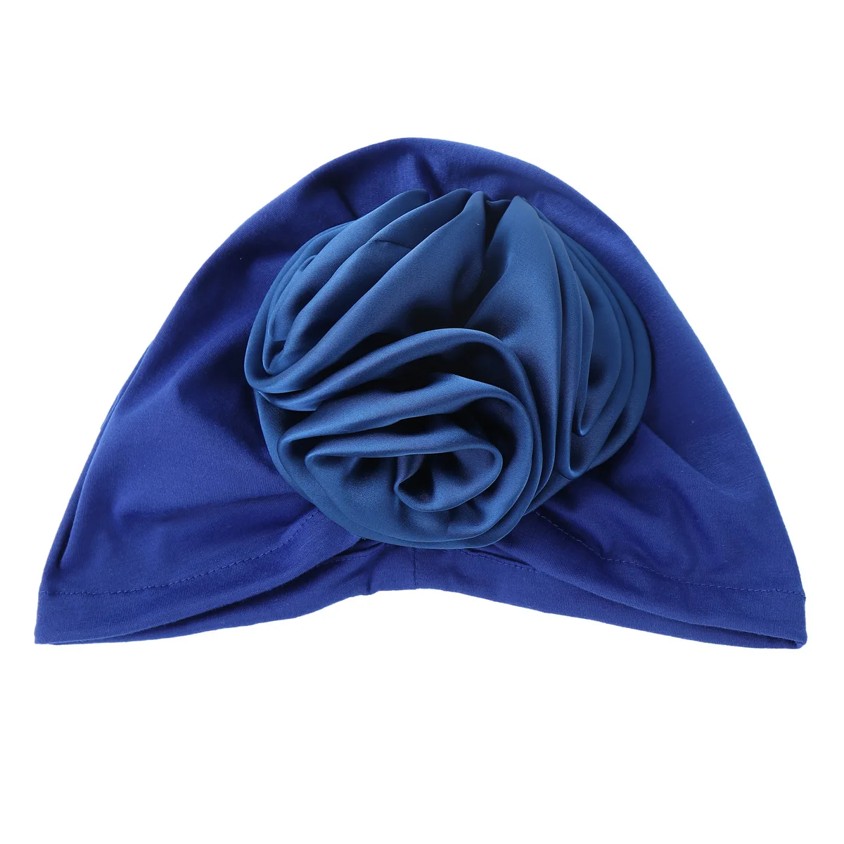 Fashion Satin Flowers Turban Hijab Hats African Head Wraps Elastic Muslim Hats Breathable Chemo Cap For Women Girls