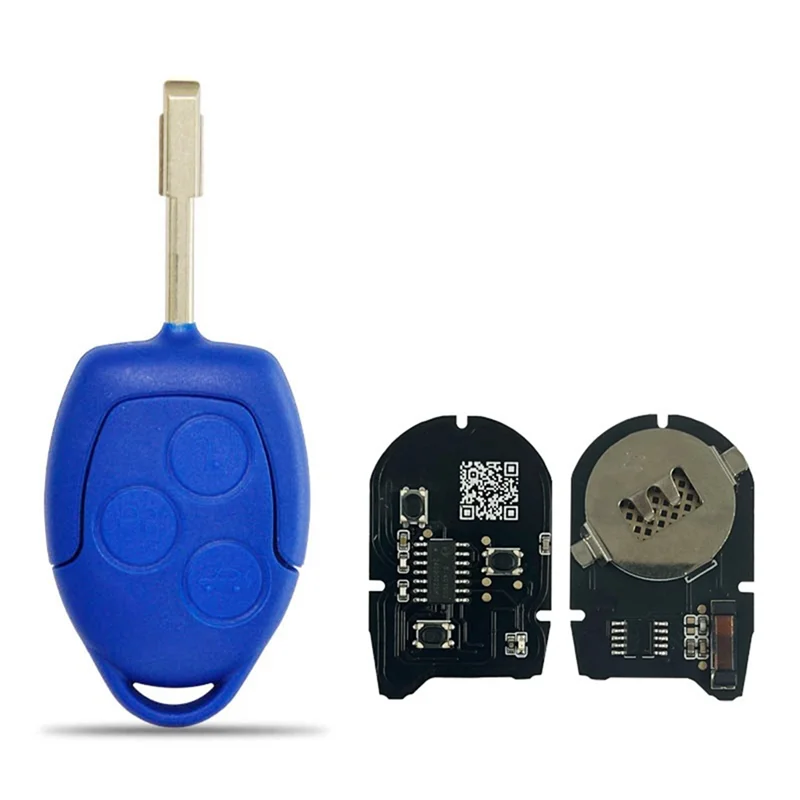 3 ボタンスマートキー 433Mhz 4D63 チップ 6C1T-15K601-AG フォードトランジット 2006-2014 アクセサリー-N25R