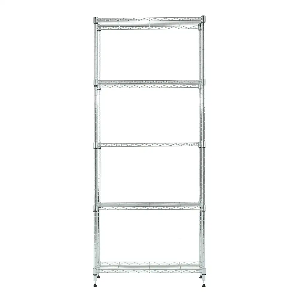 

5 tier chrome shelving 11.8x25.6x59in