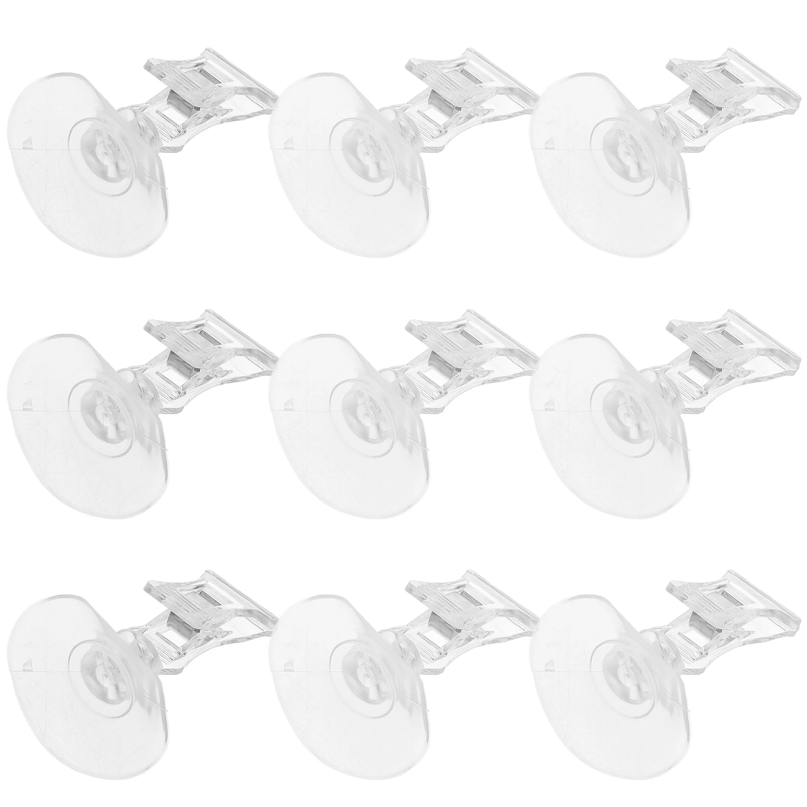 

10pcs Replaceable Merchandise Sign Clip Price Tag Holders Suction Cup Holders Label Tag Clips For Store Supermarket Clear