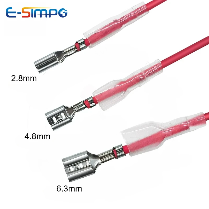 10PCS XH2.54mm 2/3/4/5/6Pin to 2.8/4.8/6.3mm Plug-in Spring Terminal Wire Splitter Connector Cable Male to Female 10/20/30cm
