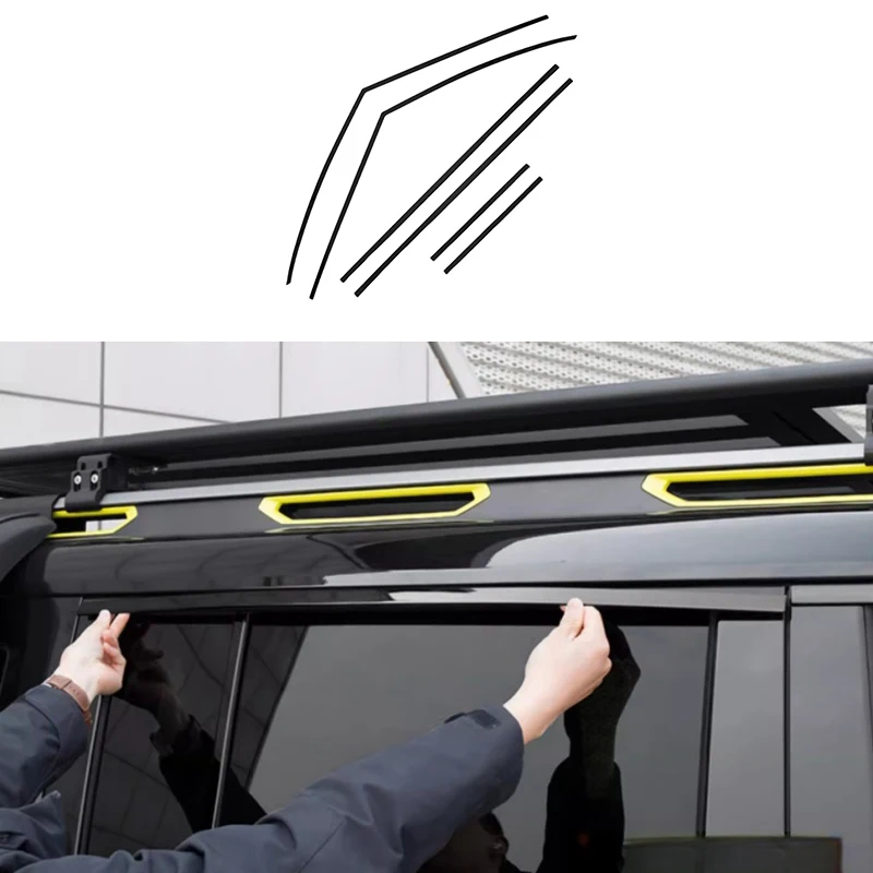 

Fit for JETOUR Traveler T2 2023-2024 Car Window Strip Center Column Trim High Quality Modification Decorative Accessories