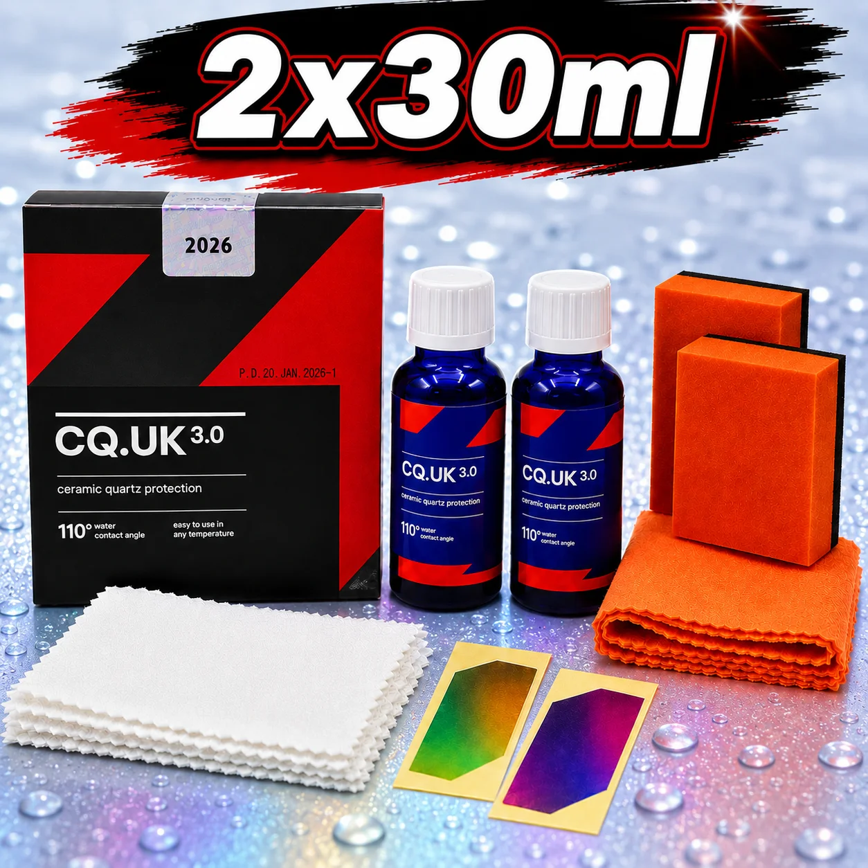 2026 CQUARTZ UK 3.0-Ceramic Coating for Cars Quartz Based Nanotechnology Bonds To Paint Glass Metal and Plastic
