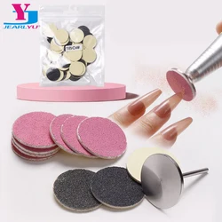 50 Pcs Strong Thick Foot Files Disc Dead Skin Remover Replaceable Sandpaper File For Electric Cuticle Callus Pedicure Tools Kit