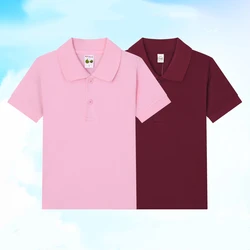 Children's Clothing Classic Polo Kids Boys Summer Short Sleeve Polo Shirt Toddler Baby Boy Cotton T Shirt Sport Outwear 3-14 Yrs