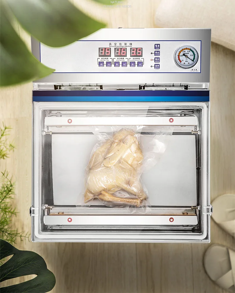 Automatic Wet And Dry Food Vacuum Sealer Vacuum Packaging Machine Commercial Household ZK-320