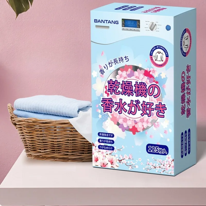 Dryer Fragrance Sheets Tumble Dryer Softener Paper Garment Drying Scented Tablets Special Anti Static Household Laundry