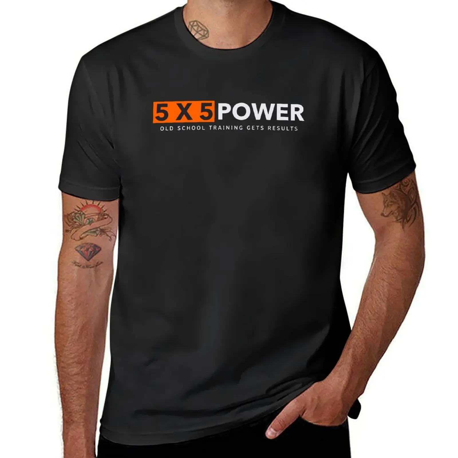 5x5 Power. Old School Training Gets Results T-Shirt plain quick-drying hippie clothes anime clothes designer t shirt men