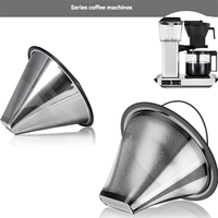 A74G-Coffee Filter Stainless Steel Coffee Filter For Moccamaster KBGV And KBT Coffee Machines Reusable Coffee Filter