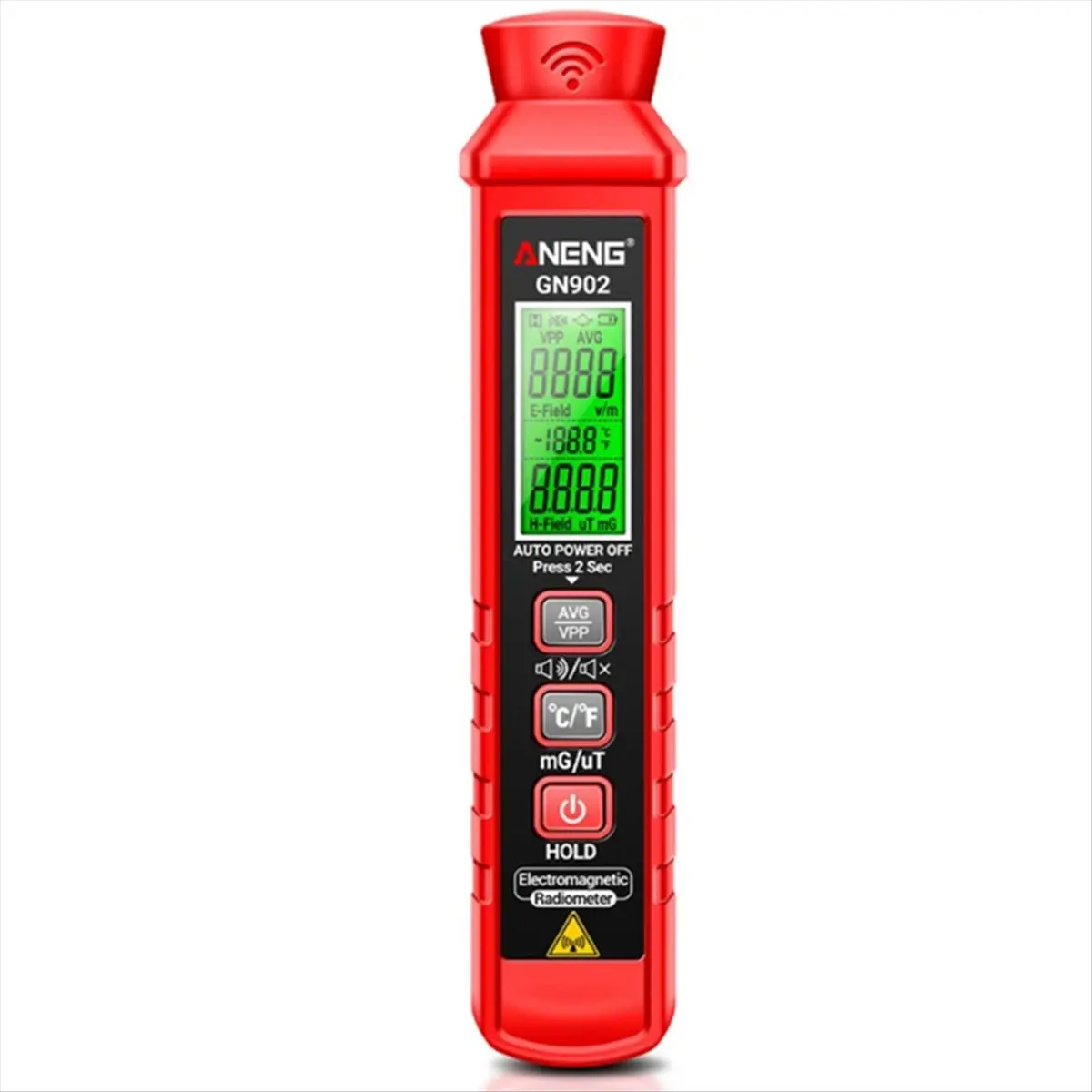 |NEWABAG|GN902 Electromagnetic Radiation Detector Temperature Tester Meter Radiation Analyzer with LCD Backlight Screen
