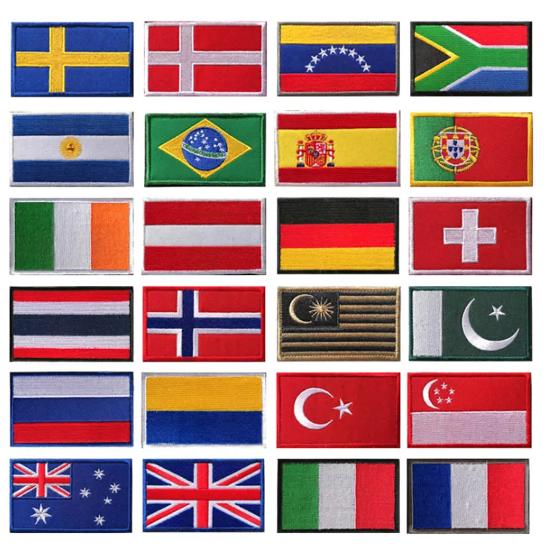 

Европейские страны, нашивка с флагом, значки на крючках, петля, Россия, Франция, Германия, Италия, повязка на руку, 3D наклейка на куртку, наклейки на рюкзак