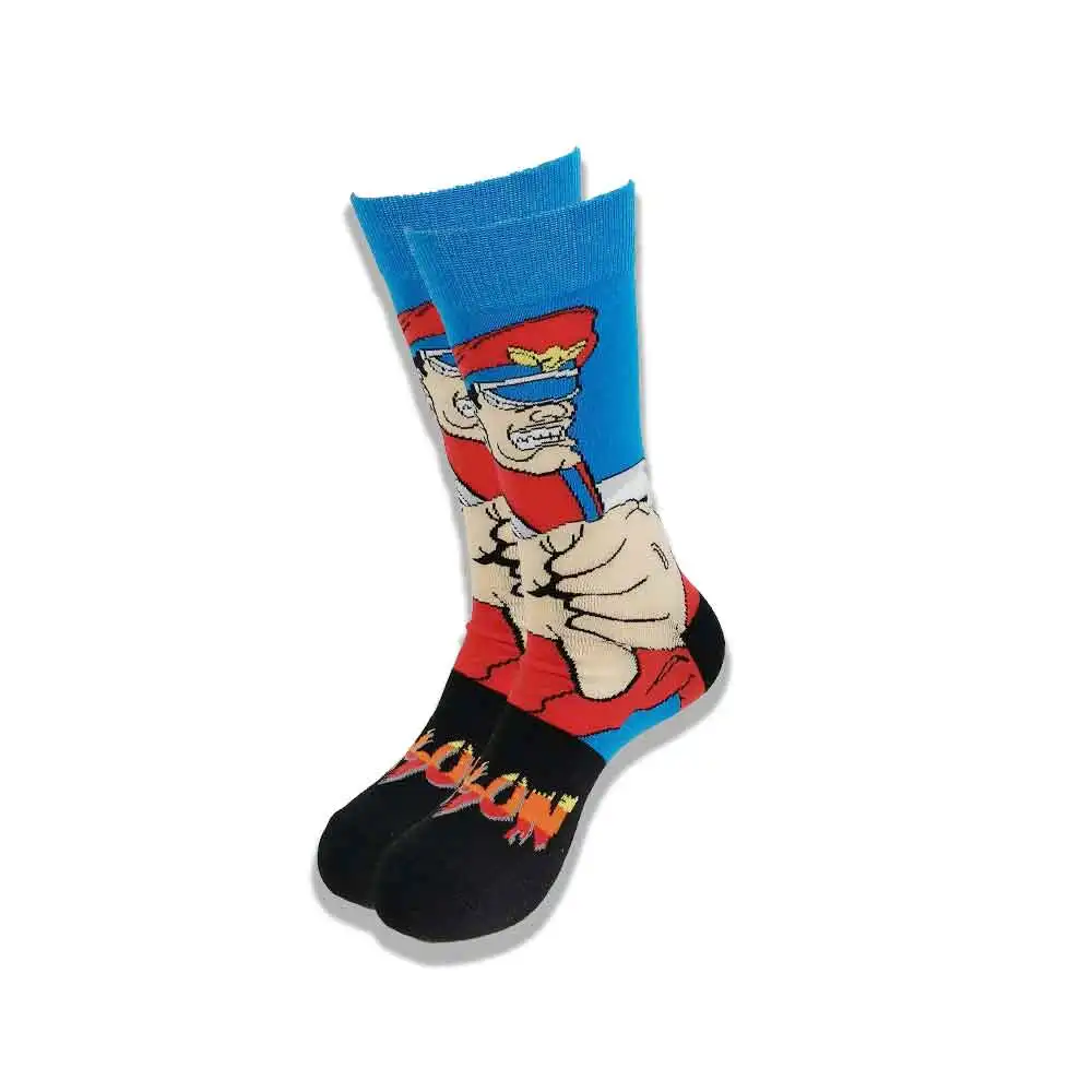 Autumn and Winter Cartoon Socks for Men and Women Advanced Sewing Street Style Middle Tube Skateboar