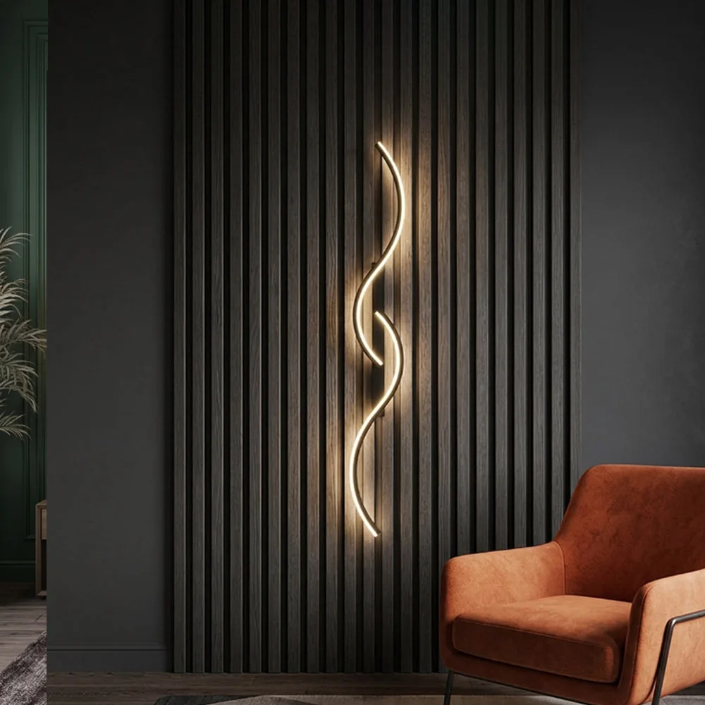 LED Rechargeable Wall Light New Remote Control Wiring Free 60/80cm For Living Room Bedroom Corridor Hotel Interior Decor Lights